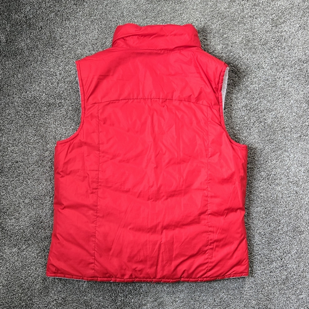 Columbia Reversible Puffer Vest White and Red Ohio State EUC size large - Picture 4 of 12